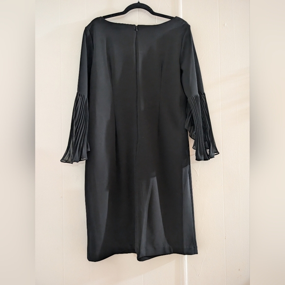 Shelby & Palmer Black Sheath Dress with Bell Sleeves - Picture 7 of 8